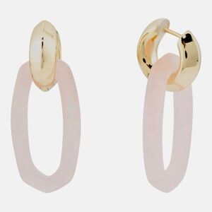 Kendra Scott Rose Quartz Danielle Link Earrings